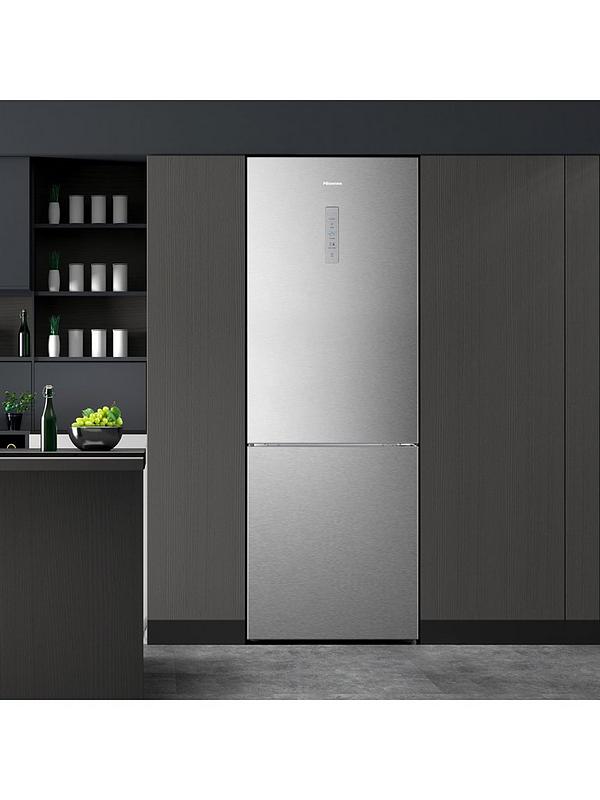 Hisense RB645N4BIE 60/40 70.4cm Wide Frost-Free Fridge Freezer - Stainless Steel - Image 6